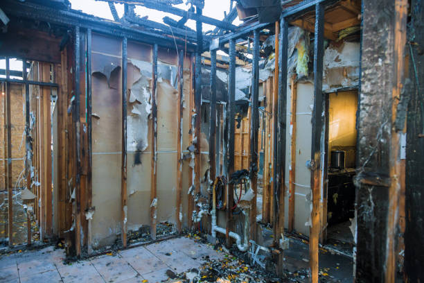 Professional Fire Damage Restoration technician working in Wilmington Manor, DE